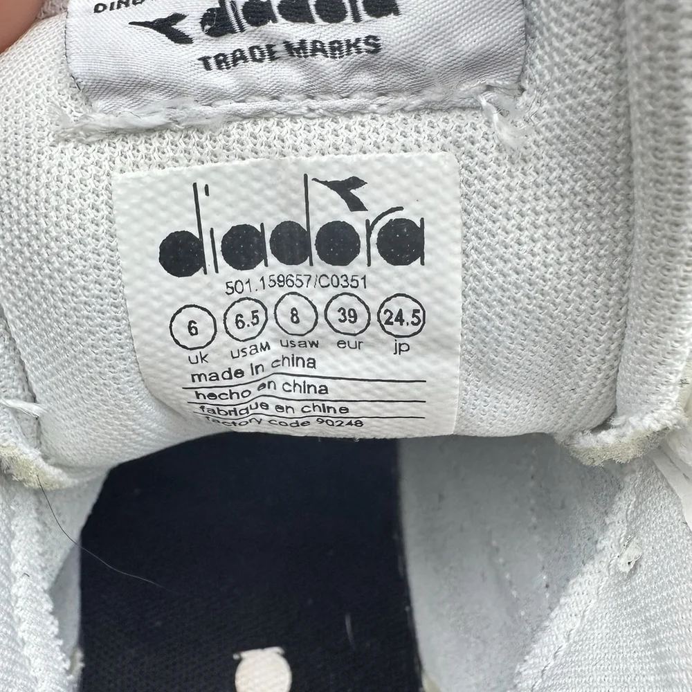 Size 6.5 - Diadora Game High Top C0351 Mens - Picture 8 of 9